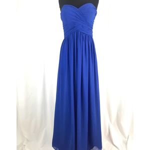 Bill Levkoff Strapless Bridesmaid Dress in Horizon